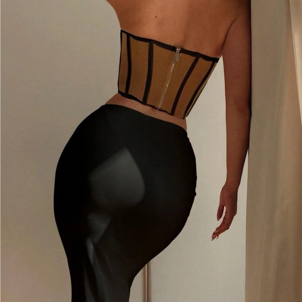 Contrast Mesh Tube Top ❤️ - Picture 3 of 6